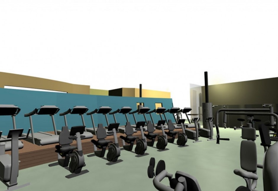 Wellness Center Gym With Equipment