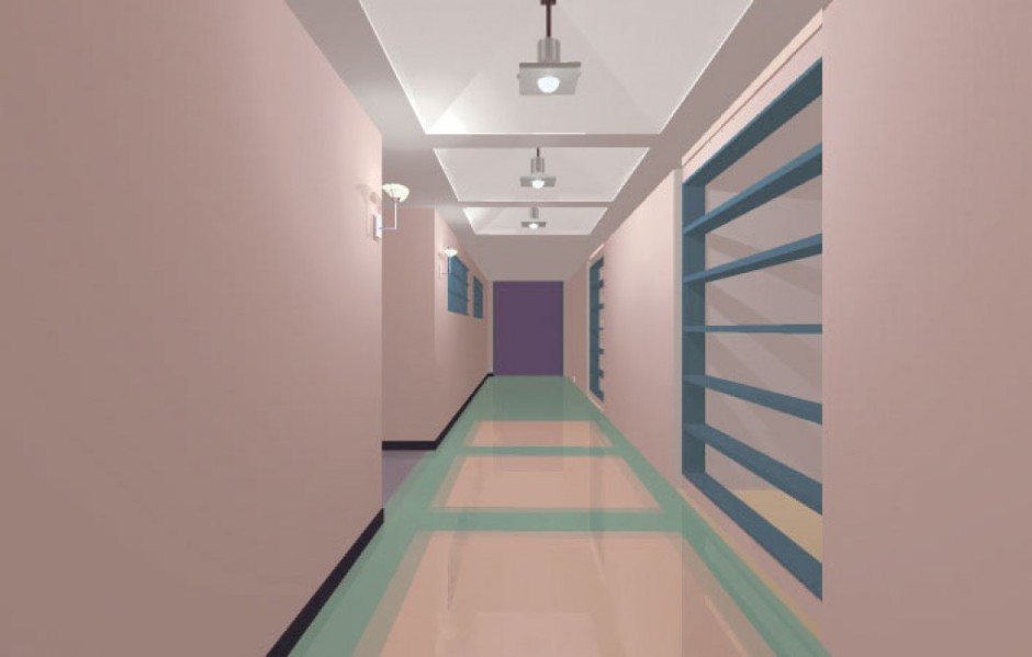 Pediatric ICU Hallway