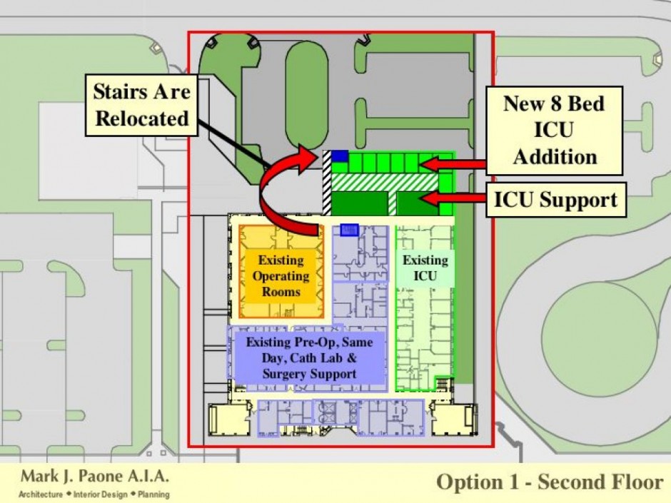 Hospital Expansion Option 1 Second Floor