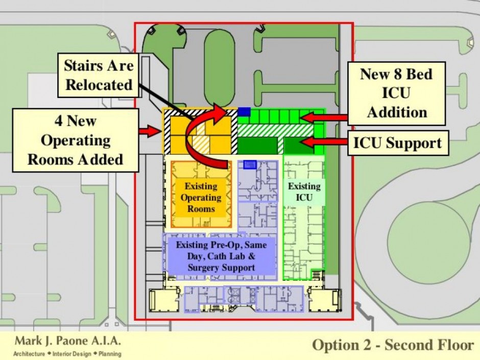 Hospital Expansion Option 2 Second Floor