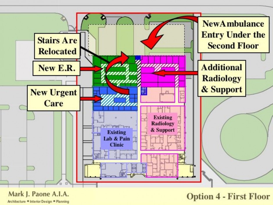 Hospital Expansion Option 4 First Floor