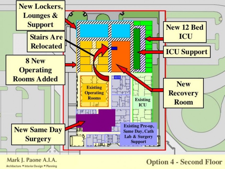 Hospital Expansion Option 4 Second Floor